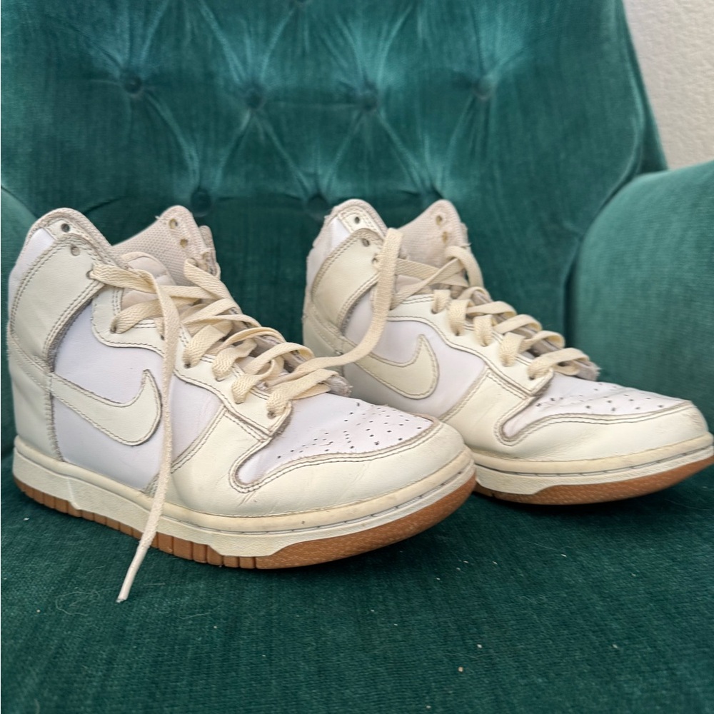 Nike Youth Cream High-Top Sneakers